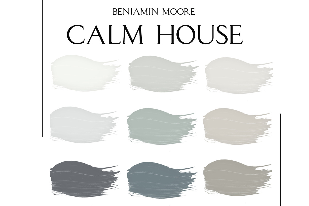BM Calm House Home Paint Palette, a Presentation Template by CONCEPT COLORS (Photo 2 of 9)