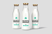 Milk Bottle - Mockup, a Product Mockup by Rometheme Std (Thumbnail 5 of 5)