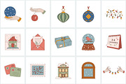 Winter everyday color icon set, an Icon by NatalieArtShop (Thumbnail 8 of 9)