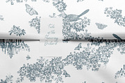 Toile of the Flowering Orchard, a Pattern Graphic by MouseGrey (Thumbnail 6 of 8)