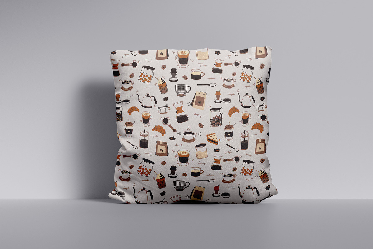 Coffee Pattern, a Pattern Graphic by Neermana (Photo 4 of 5)