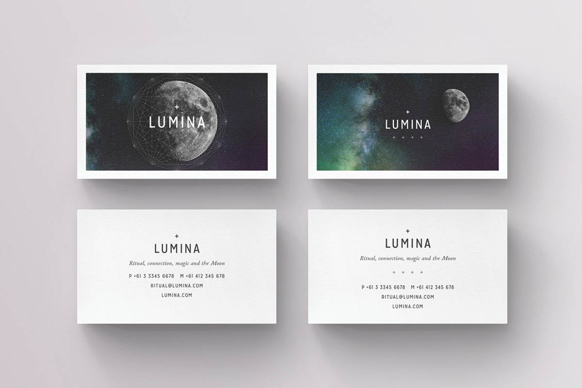 LUMINA Business Card Template, a Business Card Template by 46&2 Collective (Photo 4 of 10)