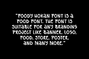 Foody Hokan - Food Font, a Handwritten Font by Iqsiart Studio (Thumbnail 5 of 7)