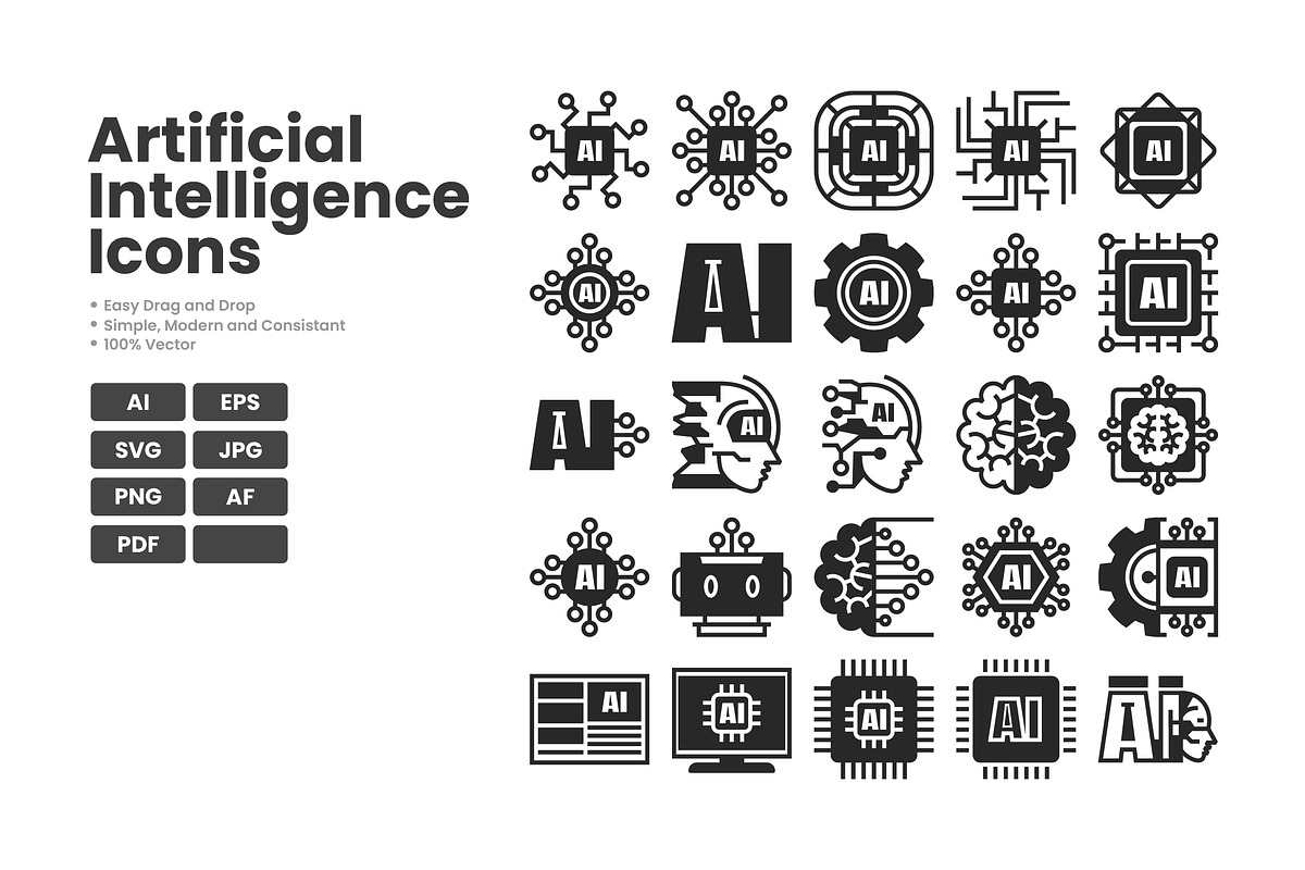 Ai Icons, a Solid Icon by erifqizeicon (Photo 2 of 3)