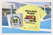 Retro Pickleball Graphic, an Object Graphic by Skilline Supply Co. (Thumbnail 9 of 12)