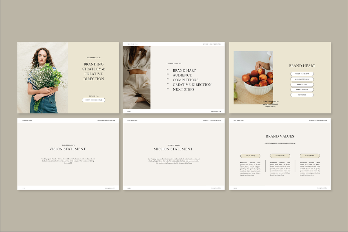 Branding Strategy Template + BONUS, a Presentation Template by Studio_Evergreen (Photo 6 of 12)