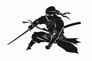Samurai Ninja Sword Battle, an Illustration by Designs_River (Thumbnail 8 of 10)