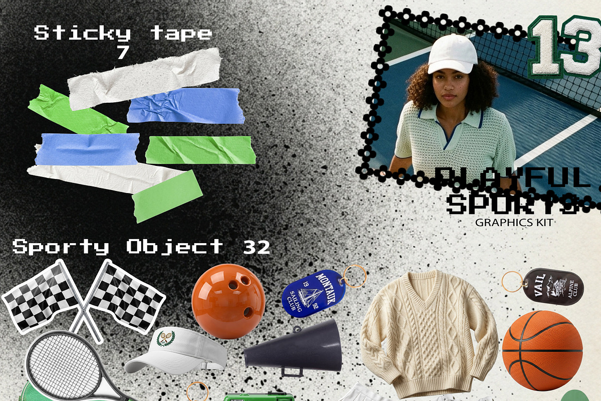 Playful Sports Graphics Kit 170 PNG, an Object Graphic by DreamoraArt (Photo 4 of 10)