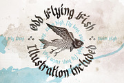 Odd times typeface + bonus graphics, a Blackletter Font by Gleb Guralnyk (Thumbnail 4 of 5)