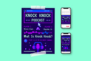 Pixel Blue Podcast Flyer, a Flyer Template by herutage (Thumbnail 1 of 4)