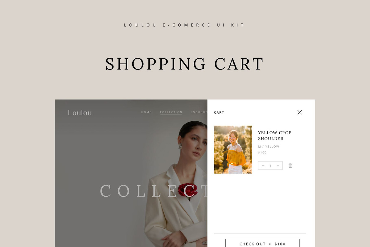 Loulou | Fashion E-commerce Template, a Landing Page Template by Skolastika Phoebe (Photo 7 of 11)