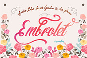 Embrolet (Lucy), a Script Font by JosephaStone (Thumbnail 6 of 7)