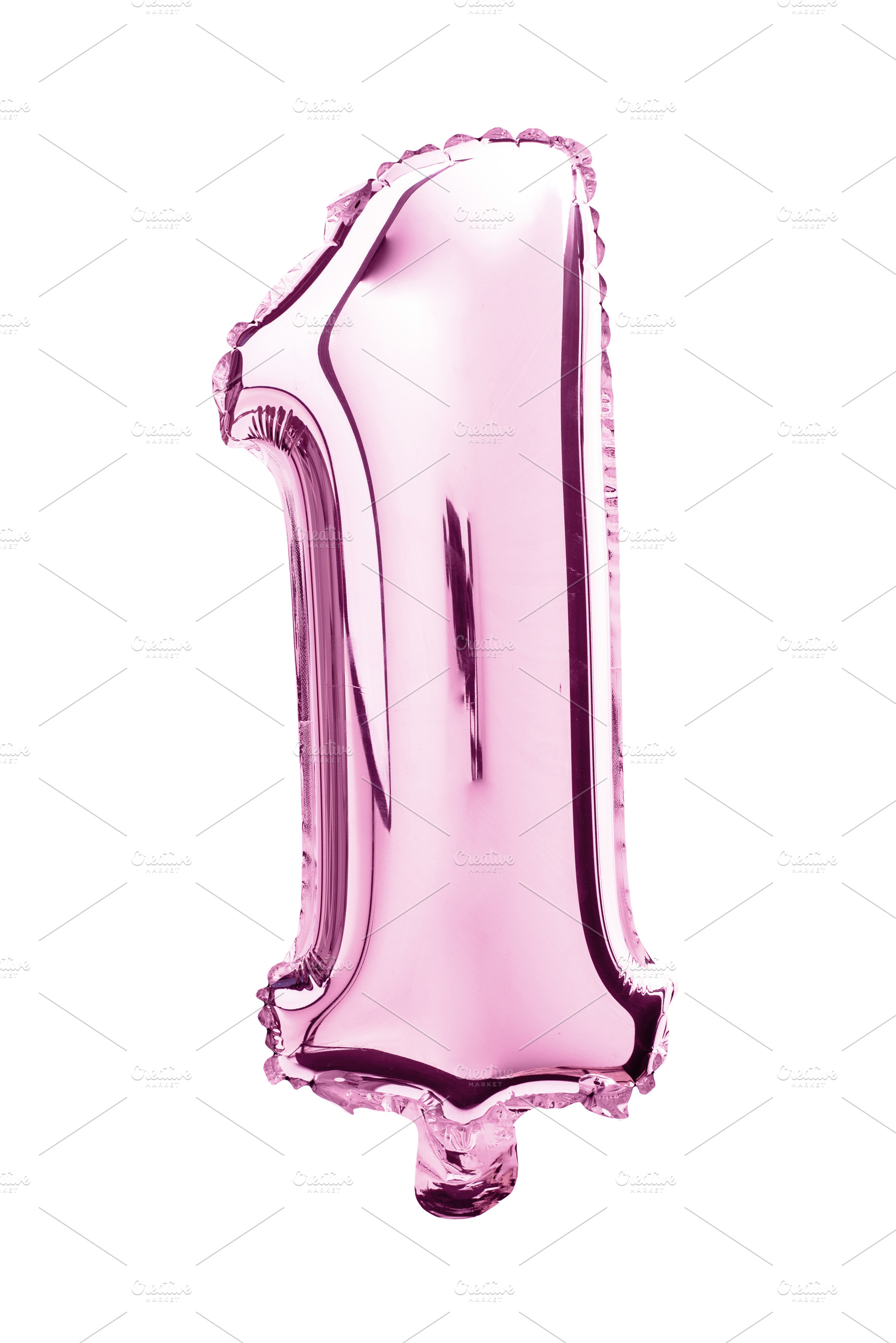 Balloon of mylar number one pink, a Holiday Photo by Claudio Valdés
