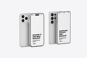 iPhone 17 & Samsung S26 Phone Mockup, an iPhone Mockup by UnicDesign (Thumbnail 6 of 9)