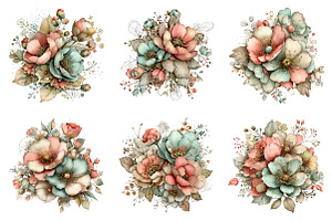 Whimsical spring tulip flowers clipa, an Illustration by SinaCreation
