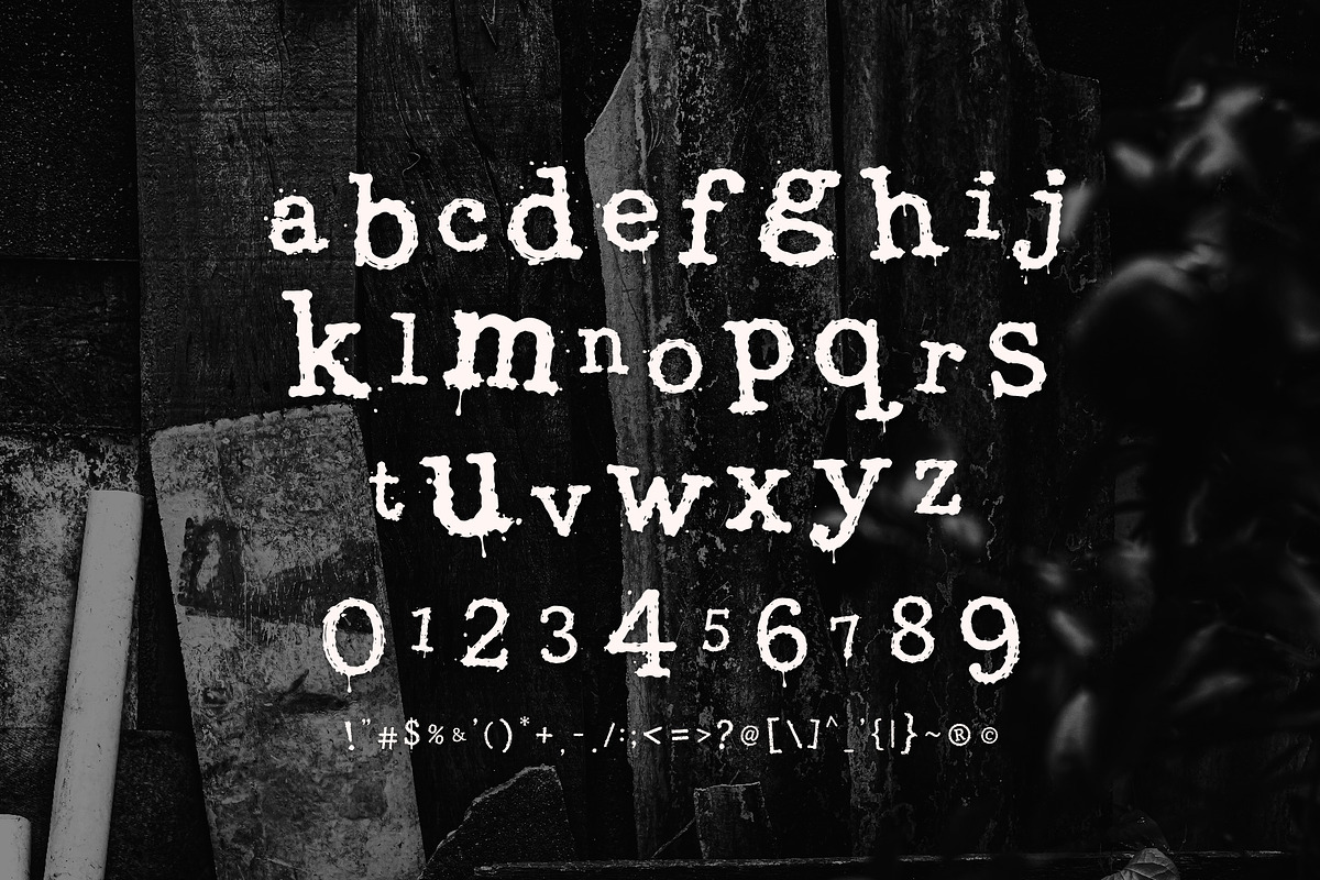 Graviots Fragmented - Broken Letters, a Serif Font by HypeWorksCo (Photo 12 of 12)