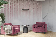 Wallpaper mockup Luxury living room, a Household Mockup by Hunny Badger (Thumbnail 4 of 7)