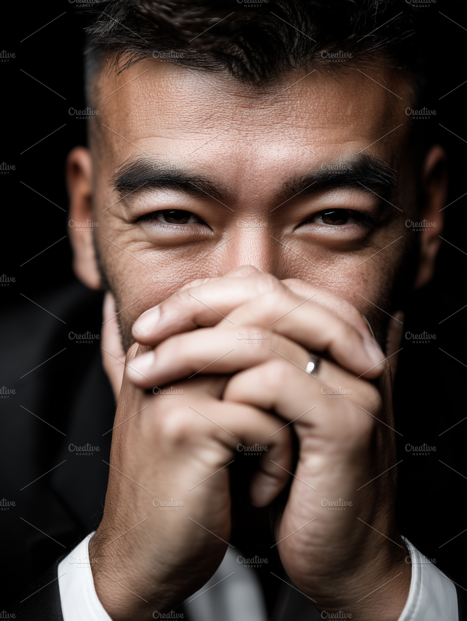 Portrait of smiling Asian man, a Person Photo by MistyDay