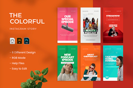 Colorful - Instagram Story, a Print Template by VUNIRA
