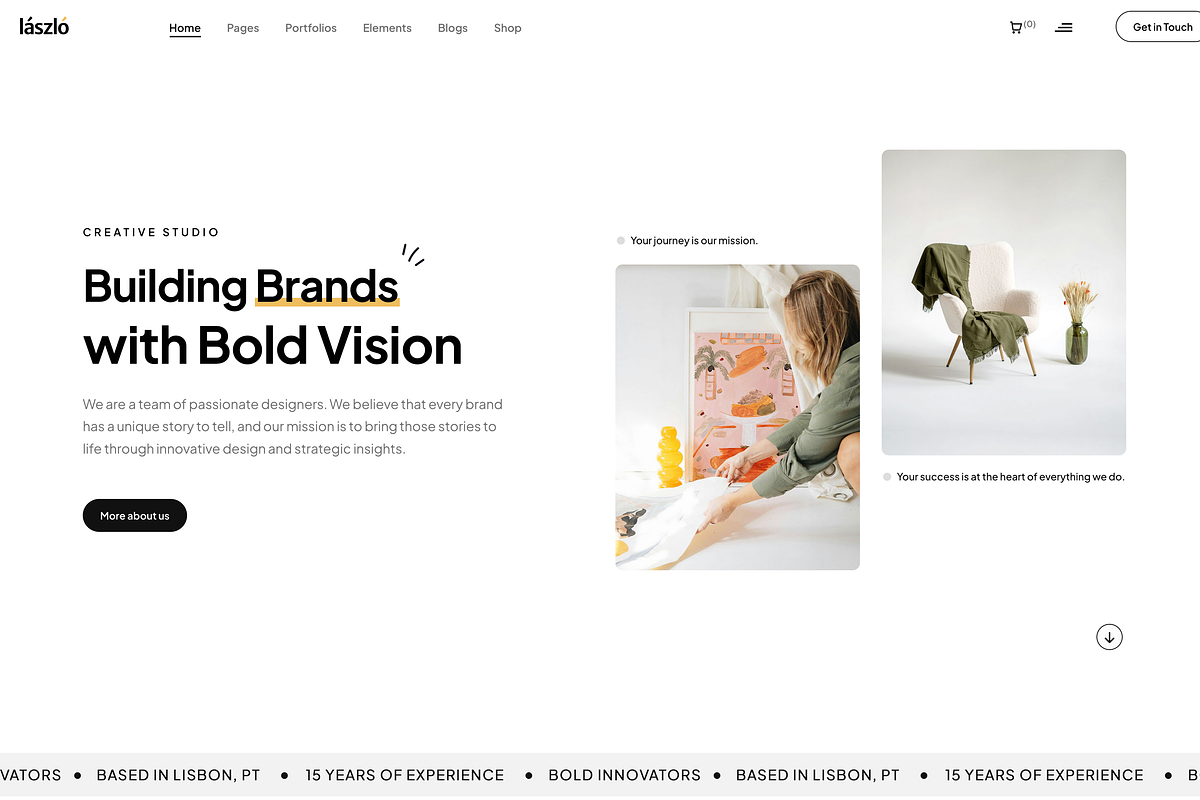 Laszlo - Creative WordPress Theme, a WordPress Template by treethemes (Photo 4 of 4)