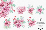 Watercolor Romantic Christmas, a Seasonal Illustration by katmonne (Thumbnail 4 of 16)