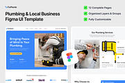FixPlumb - Plumbing & Business Figma, an UI Kit Template by FinestDevs (Thumbnail 1 of 7)