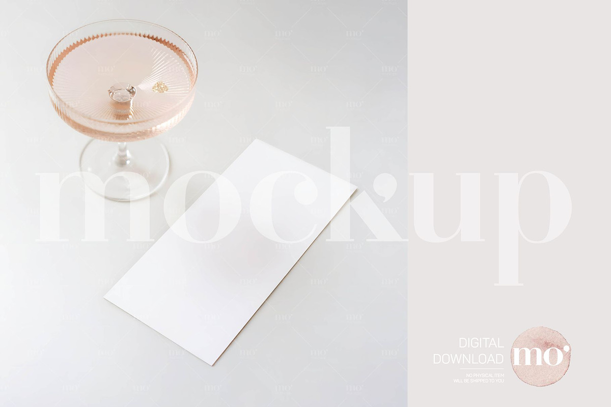 4x9 Wedding Menu Mockup, a Product Mockup by MoMockups (Photo 4 of 5)