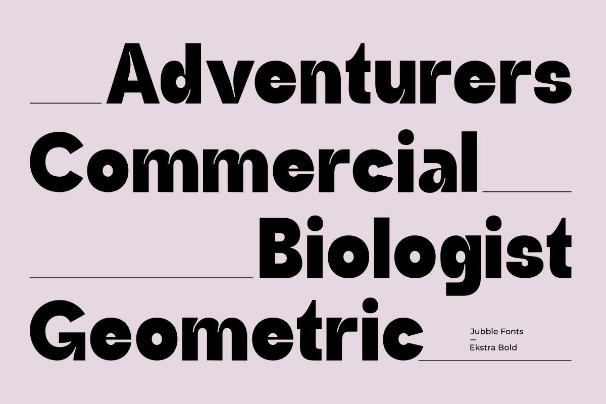 Jubble Extra Bold, a Sans Serif Font by Zafiratype (Photo 5 of 8)