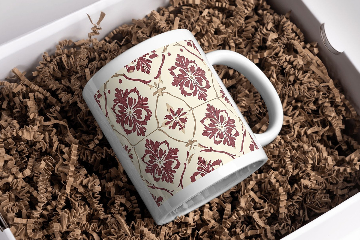 12 Red Velvet Seamless Patterns, a Pattern Graphic by Inknfolly (Photo 4 of 7)