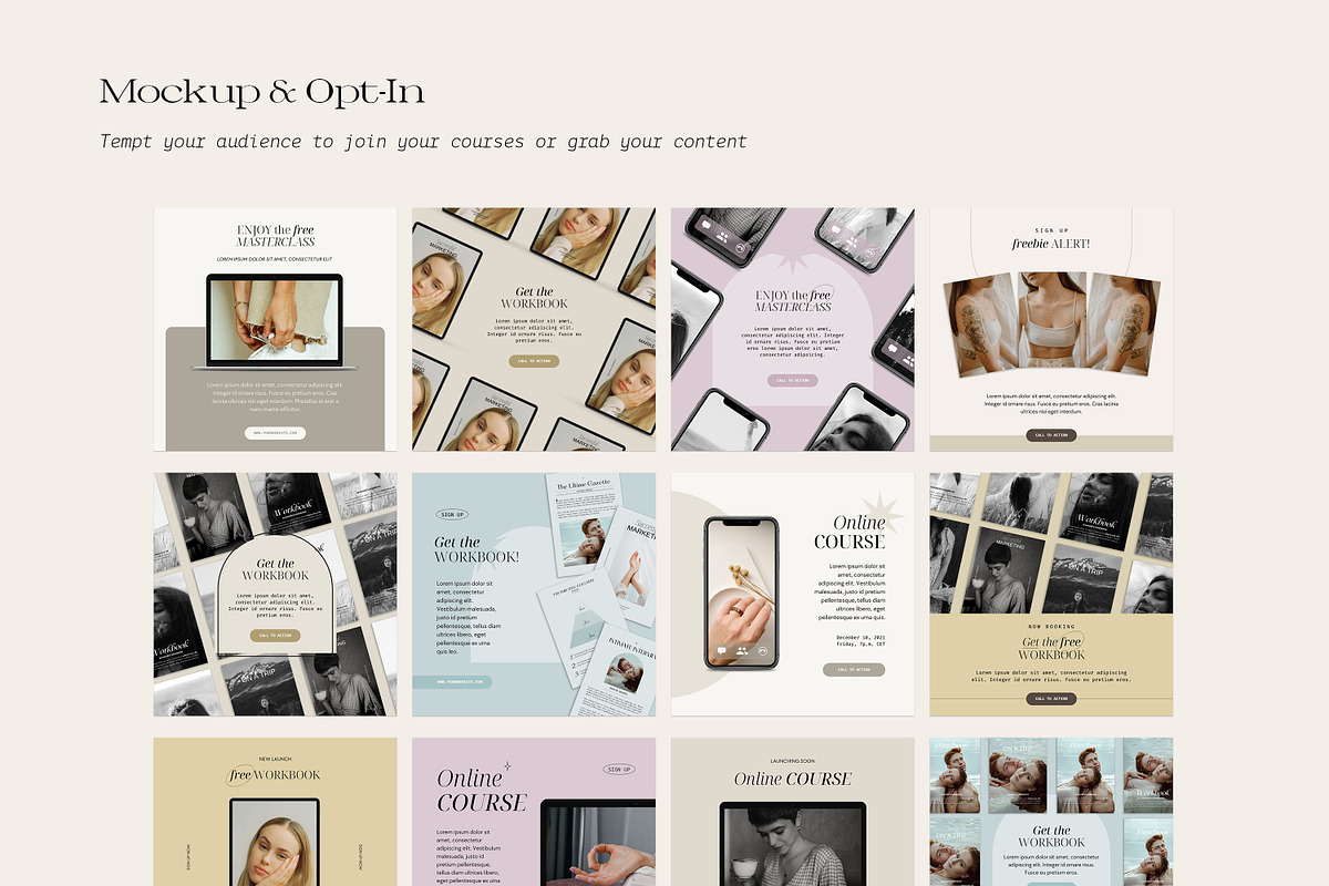 NAROK | 6 in 1 Course + Coach Bundle, a Social Media Template by Wildnun Studio (Photo 57 of 69)