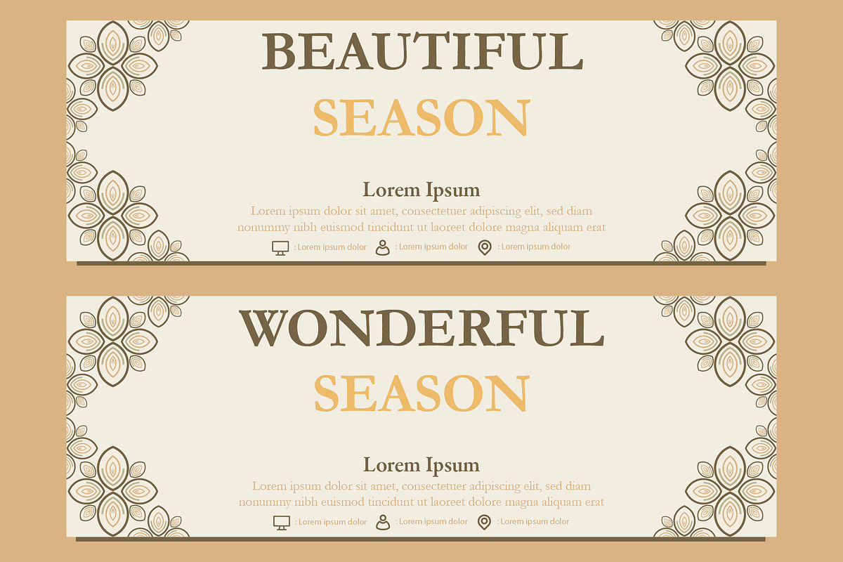 Abstract Floral Banner Template, a Marketing Template by sekitarief (Photo 2 of 3)