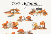 Cozy Autumn Watercolor, a Seasonal Illustration by LiChu Art (Thumbnail 3 of 20)