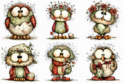 Whimsical Easter Owl Clipart, an Illustration by Libby Wishes (Thumbnail 7 of 8)