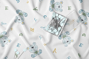 Cute Bear Alphabet Seamless Pattern, a Pattern Graphic by StudioGlouna (Thumbnail 3 of 5)