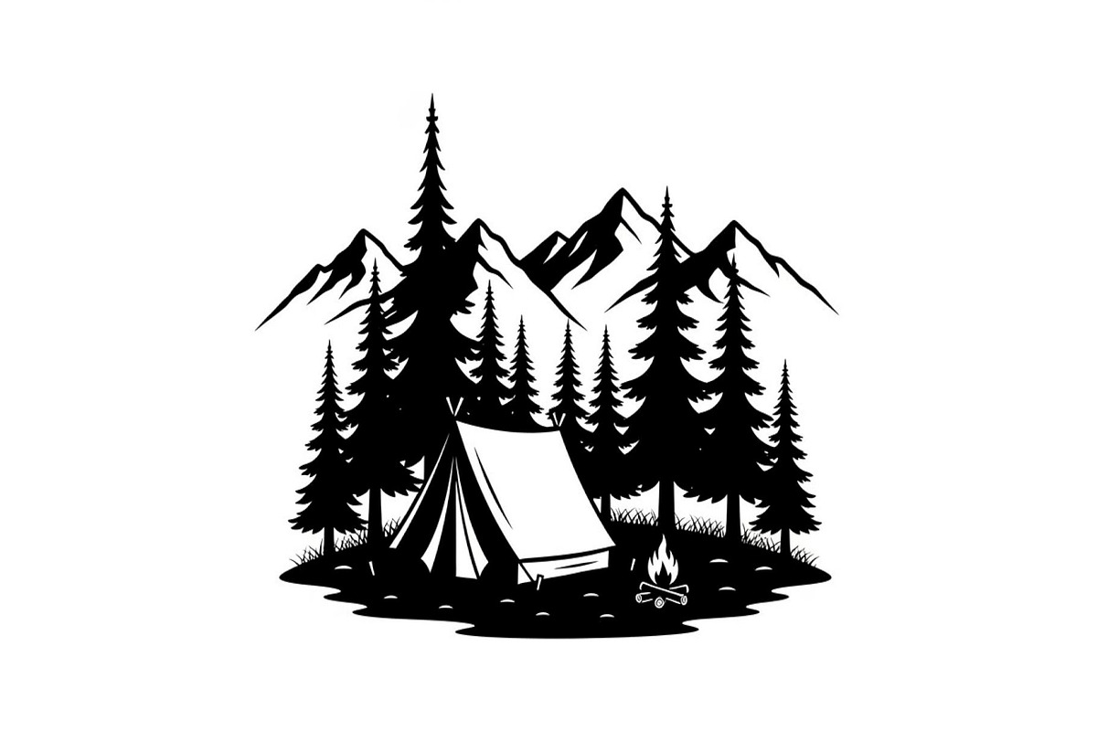 50 Camping Mountain Vector Bundle, an Illustration by jahid234 (Photo 18 of 51)