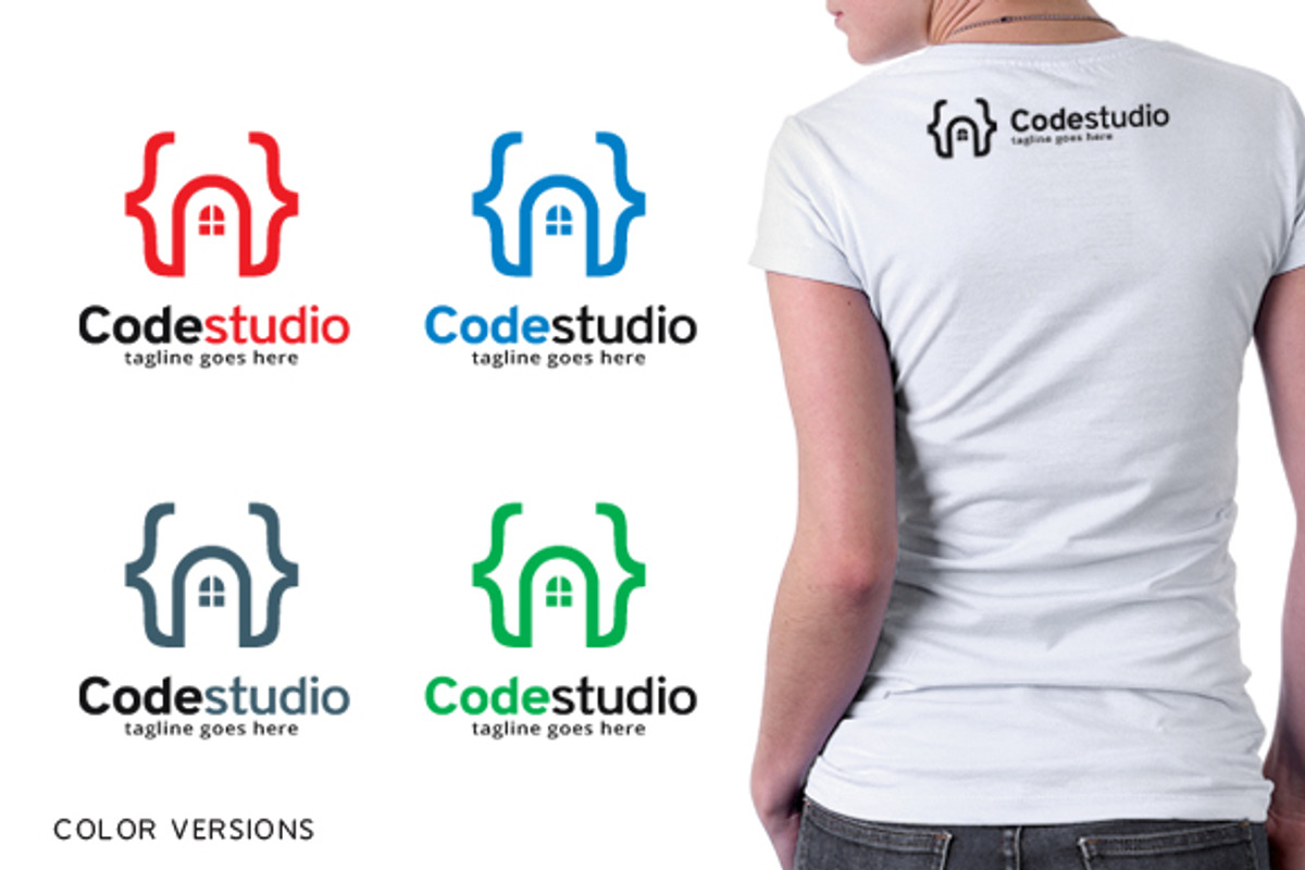 Code Studio Logo Template, a Branding & Logo Template by gunaonedesign