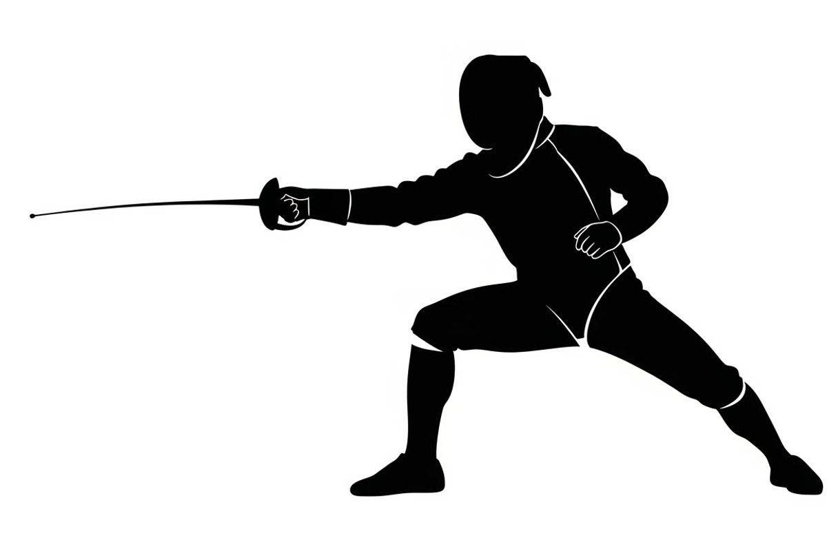 An elegant Fencing Duel Silhouettes, an Illustration by Amazin_art (Photo 13 of 31)