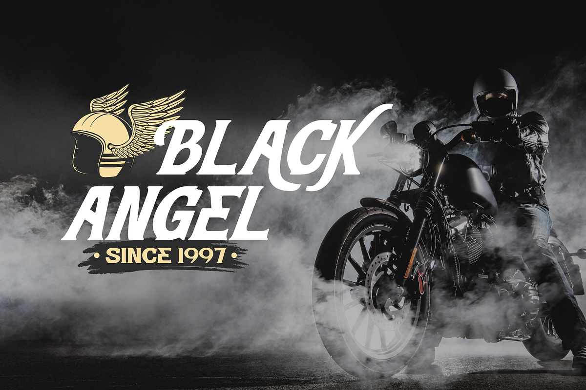 Retro Rider - Branding Logo Font, a Serif Font by Nirmana Visual (Photo 2 of 10)