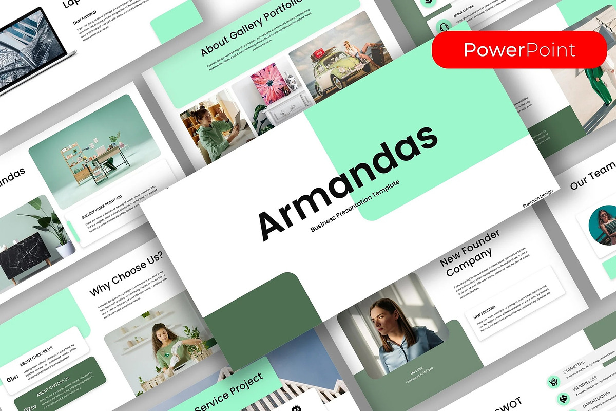 Aramandas – Business PowerPoint, a Presentation Template by kreatifreya (Photo 1 of 6)
