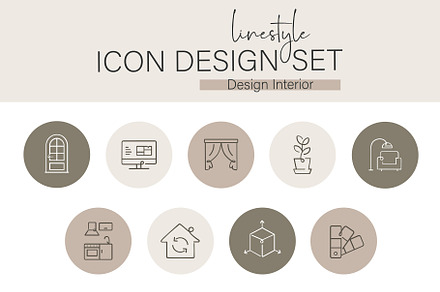Linestyle Icon Design interior, an Icon by pepulousdsg