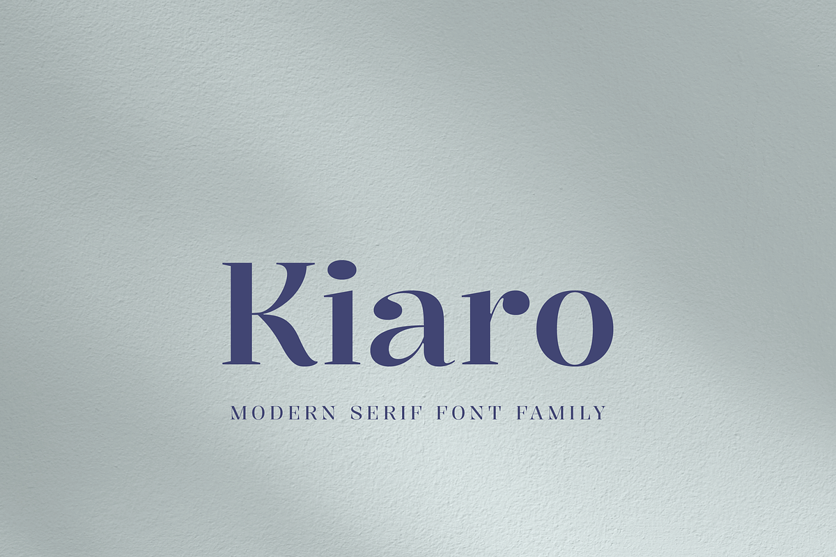 Kiaro Serif | Font Family, a Serif Font by Creative Foundry (Photo 1 of 8)