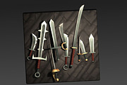 Simple Swords, an Object 3D Model by FasterBoom (Thumbnail 1 of 2)