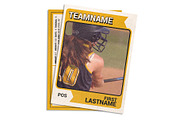 Retro 70s Baseball Card Template, a Design Template by Sports Card Templates (Thumbnail 1 of 2)