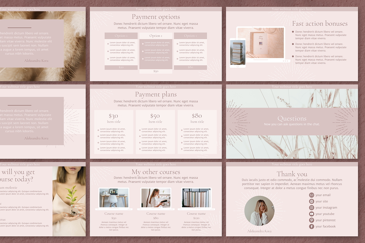 Beige Webinar Workshop Template, a Presentation Template by DesignKora (Photo 8 of 13)