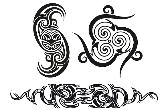 Tribal Tattoo Patterns (3X)
