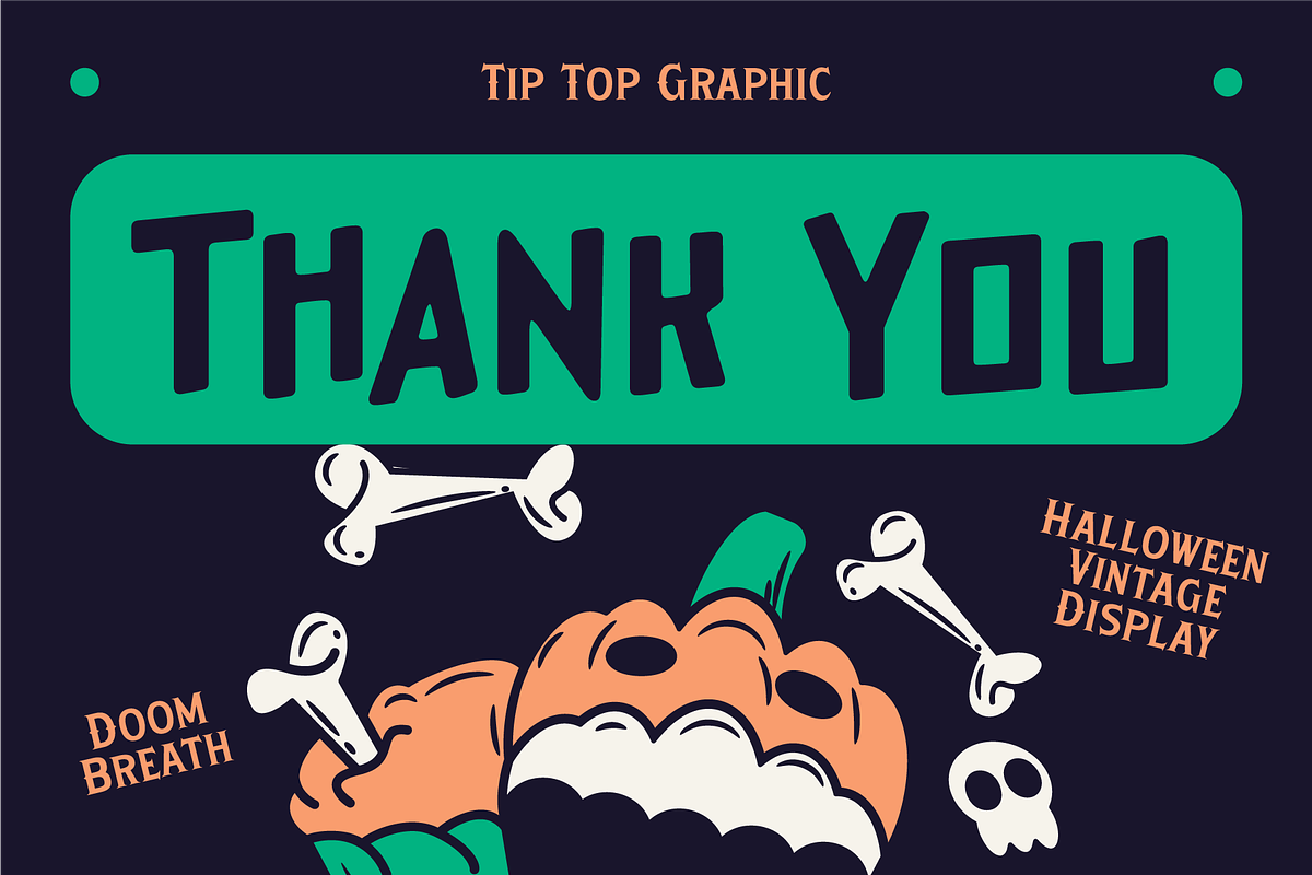 Doom Breath – Halloween Vintage Font, a Blackletter Font by Tiptop Graphic (Photo 9 of 9)