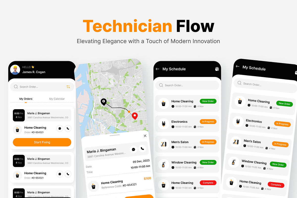 HandyHub: Ondemand service app uikit, an UI Kit Template by Fluttertop (Photo 8 of 8)