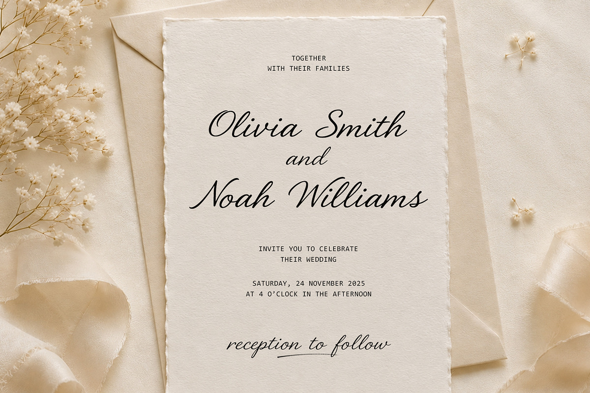 Mantiques Casual Script Wedding Font, a Script Font by Maulana Creative (Photo 5 of 7)