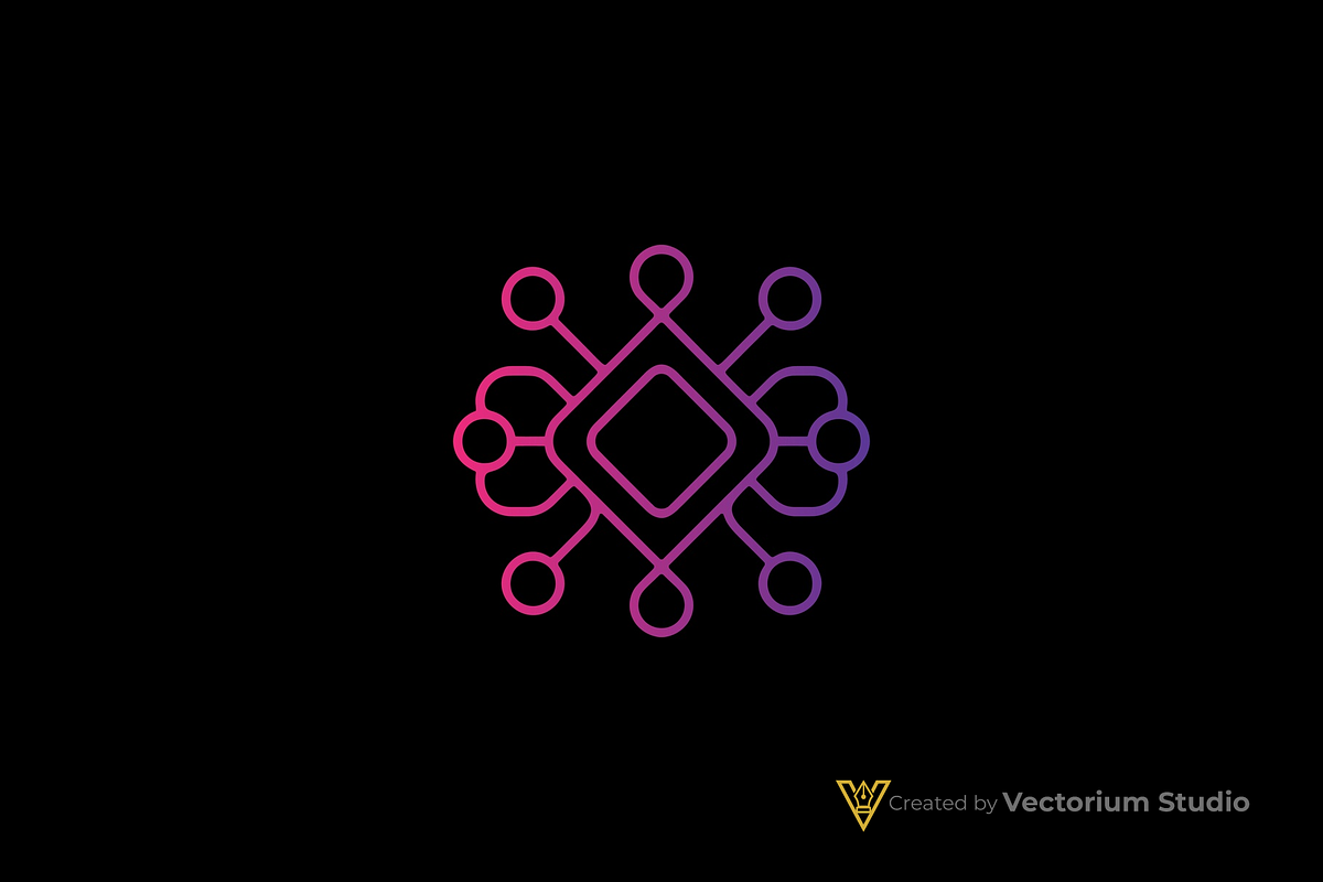 Diamond Network Abstract Logo, a Branding & Logo Template by Vectorium Studio (Photo 7 of 16)