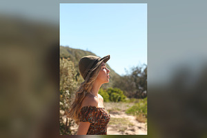 Profile in Hat, Sunny Dunes